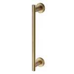 M Marcus Heritage Brass 19mm Bar Door Pull Handle with base 336mm length